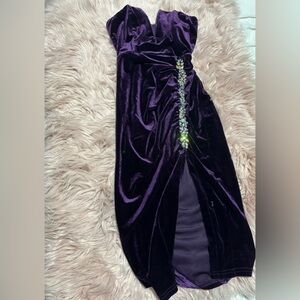 Velvet purple dress